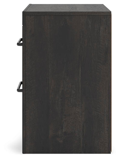 Delmorta Full Panel Bed, Dresser, Mirror and Nightstand