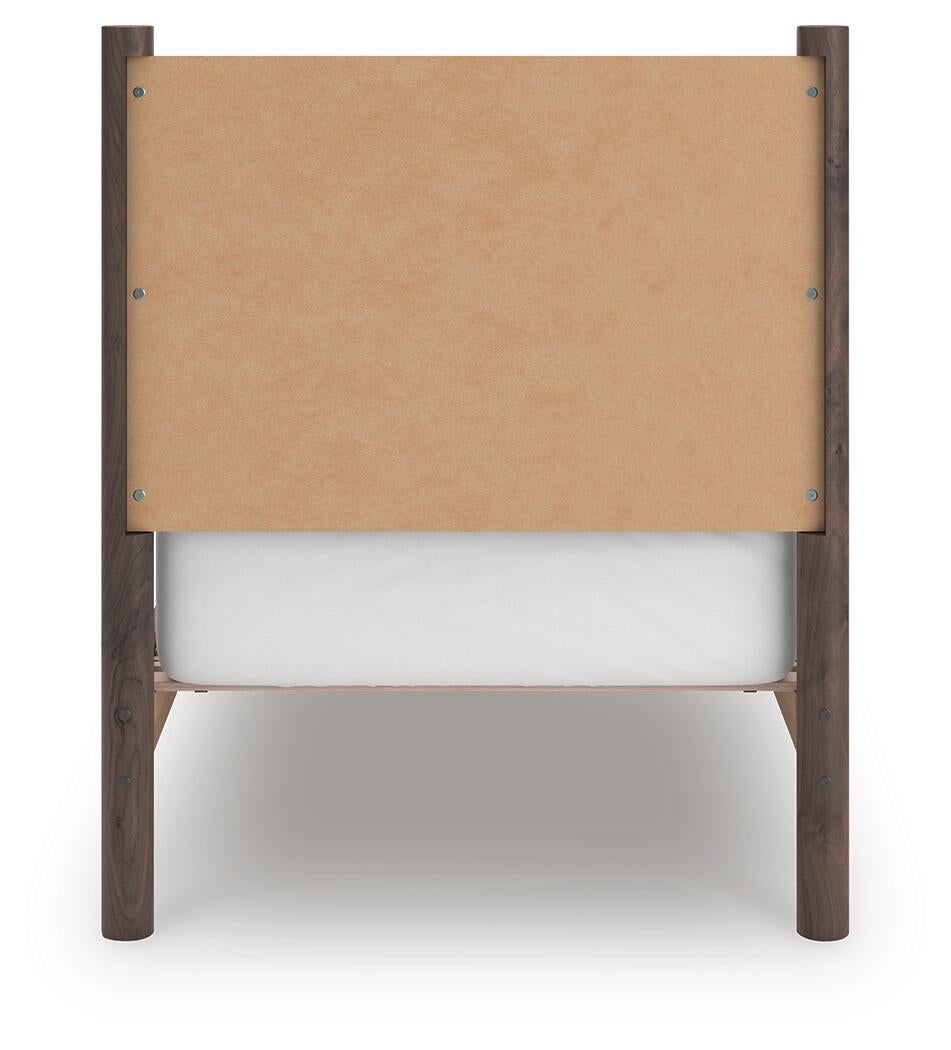 Cadmori Twin Panel Platform Bed, Dresser, Mirror, Chest and Nightstand