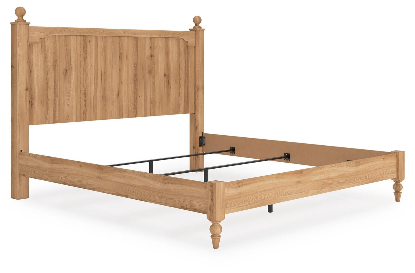 Galletyn King Panel Bed with Mirrored Dresser