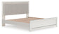 Birmonton King Upholstered Panel Platform Bed, Dresser and Mirror