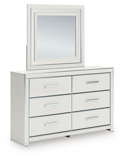 Birmonton Queen Upholstered Panel Platform Bed, Dresser, Mirror, Chest and Nightstand