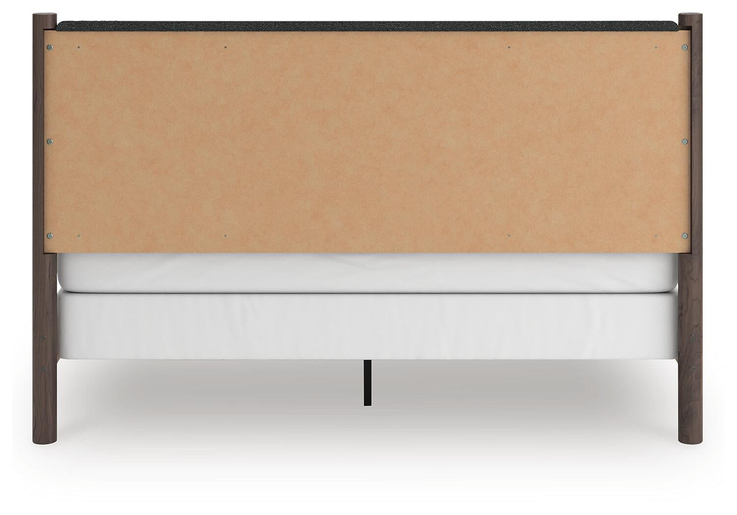 Cadmori King Upholstered Panel Bed, Dresser, Mirror and Nightstand