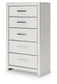 Birmonton King Upholstered Bed, Dresser, Mirror, Chest and Nightstand