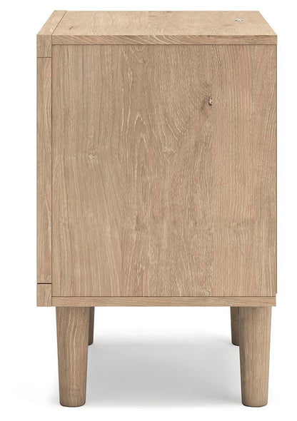 Cielden California King Upholstered Bed with Roll Slats, Dresser, Mirror, Chest and Nightstand