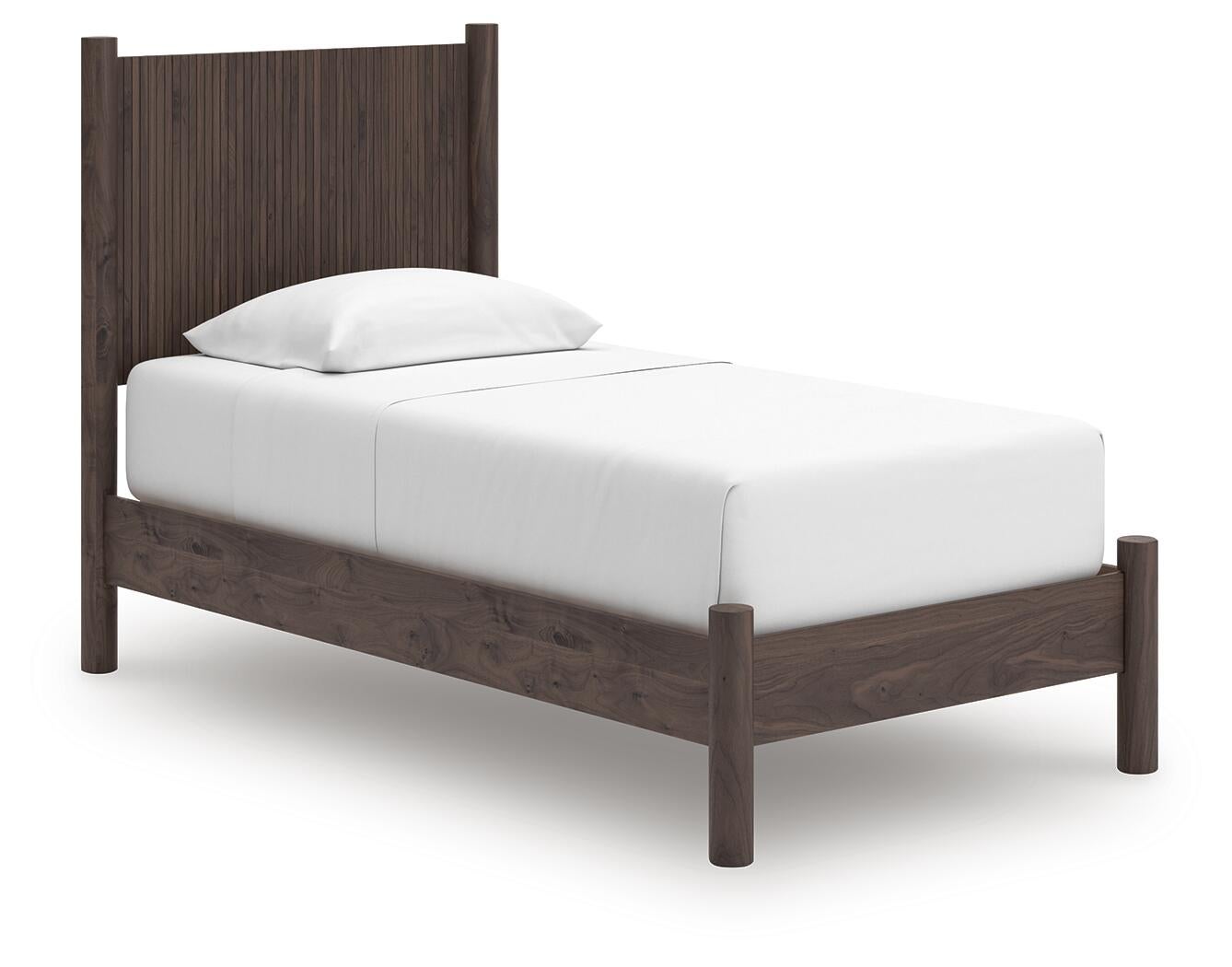 Cadmori Twin Panel Platform Bed, Dresser, Mirror and Nightstand