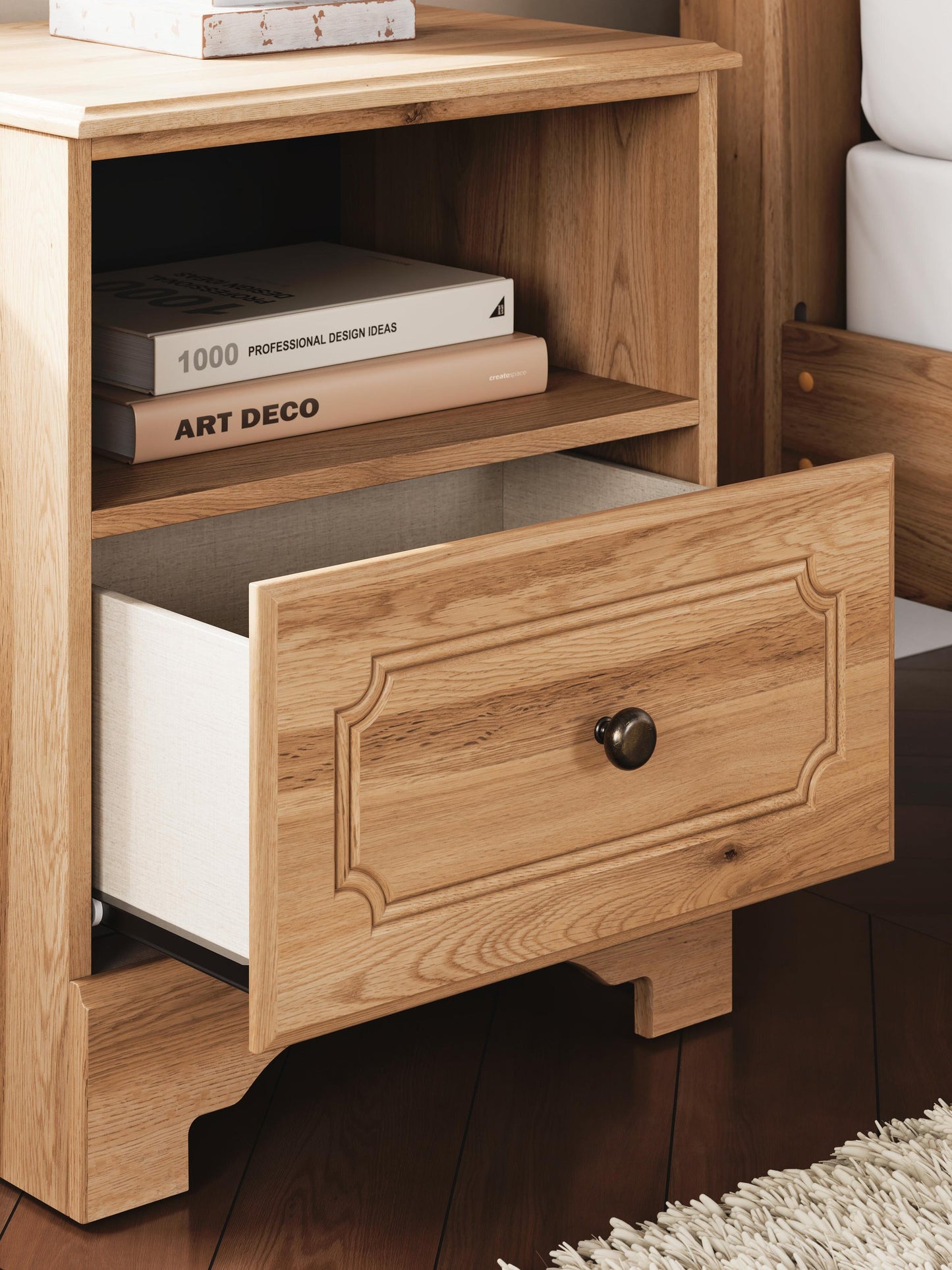 Galletyn Twin Panel Bed with Mirrored Dresser and Nightstand