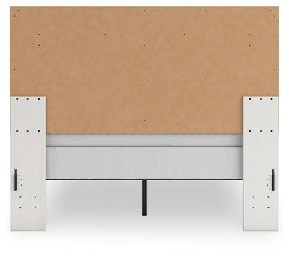 Birmonton Queen Upholstered Panel Bed, Dresser, Mirror and Nightstand