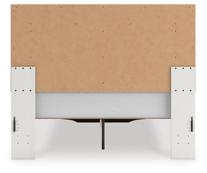 Birmonton Queen Upholstered Panel Platform Storage Bed, Dresser, Mirror, Chest and Nightstand