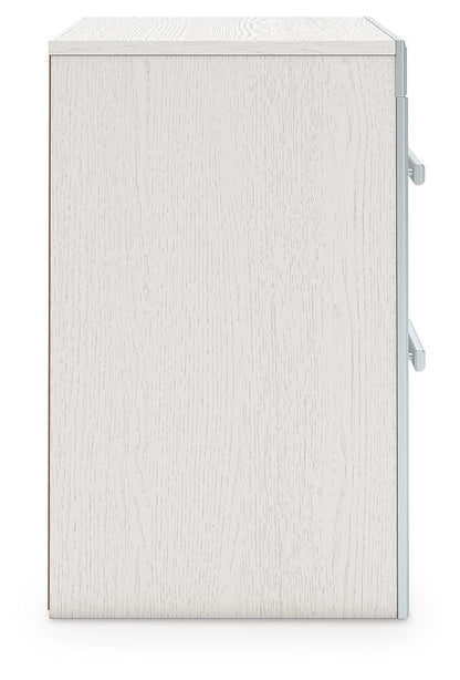 Birmonton Queen Upholstered Panel Platform Bed, Dresser, Mirror and Nightstand
