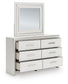 Zuraleus California King Upholstered Bed, Dresser and Mirror