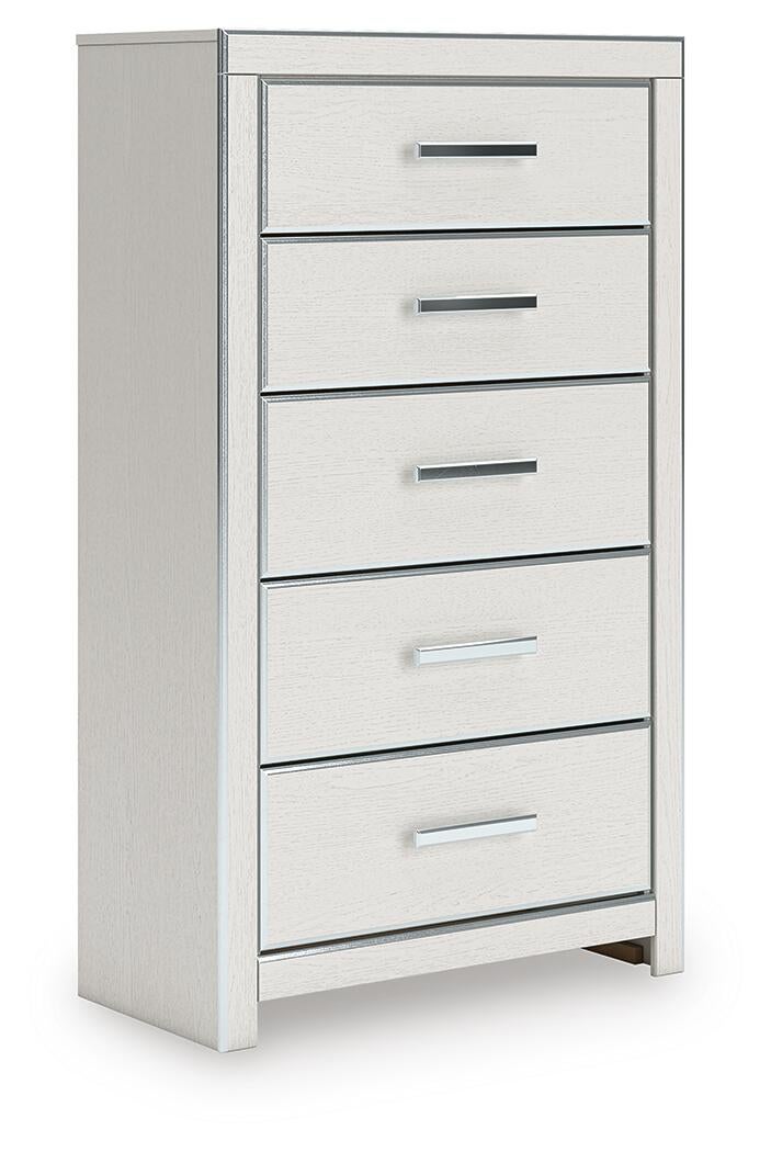 Birmonton Queen Upholstered Bed, Dresser, Mirror, Chest and Nightstand