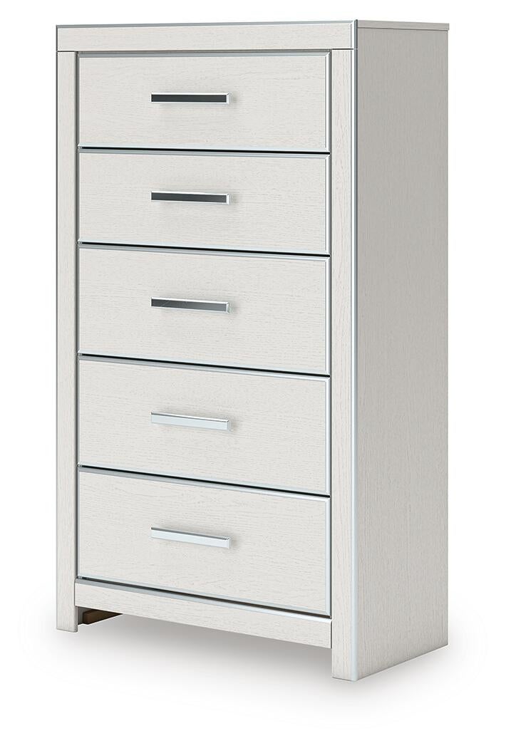 Birmonton Queen Upholstered Bed, Dresser, Mirror, Chest and Nightstand