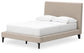 Cielden Full Upholstered Bed with Roll Slats, Dresser, Mirror, Chest and Nightstand