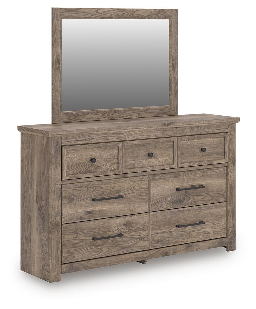 Keithland King Poster Bed, Dresser, Mirror and Nightstand