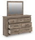 Keithland King Poster Bed, Dresser, Mirror and Nightstand
