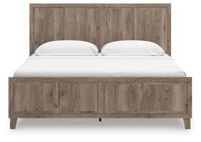 Keithland King Panel Bed with Mirrored Dresser