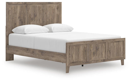 Keithland Queen Panel Bed with Mirrored Dresser and Nightstand