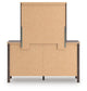 Pamytta Twin Upholstered Panel Bed, Dresser, Mirror and Nightstand
