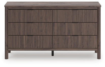 Cadmori King Panel Platform Bed, Dresser, Mirror and Nightstand