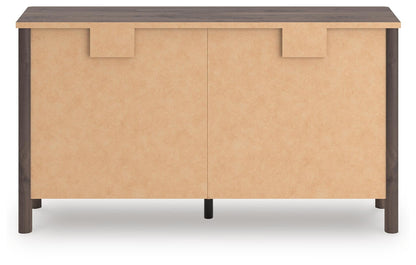 Cadmori King Panel Platform Bed, Dresser, Mirror and Nightstand