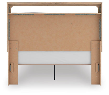 Hollymount Queen Upholstered Platform Bed, Dresser and Mirror