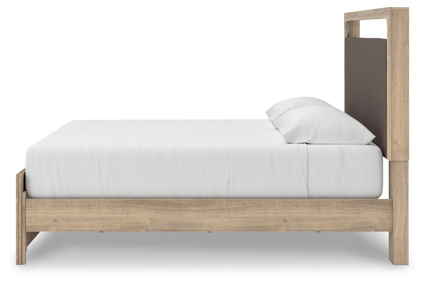 Hollymount King Upholstered Platform Bed, Dresser and Mirror