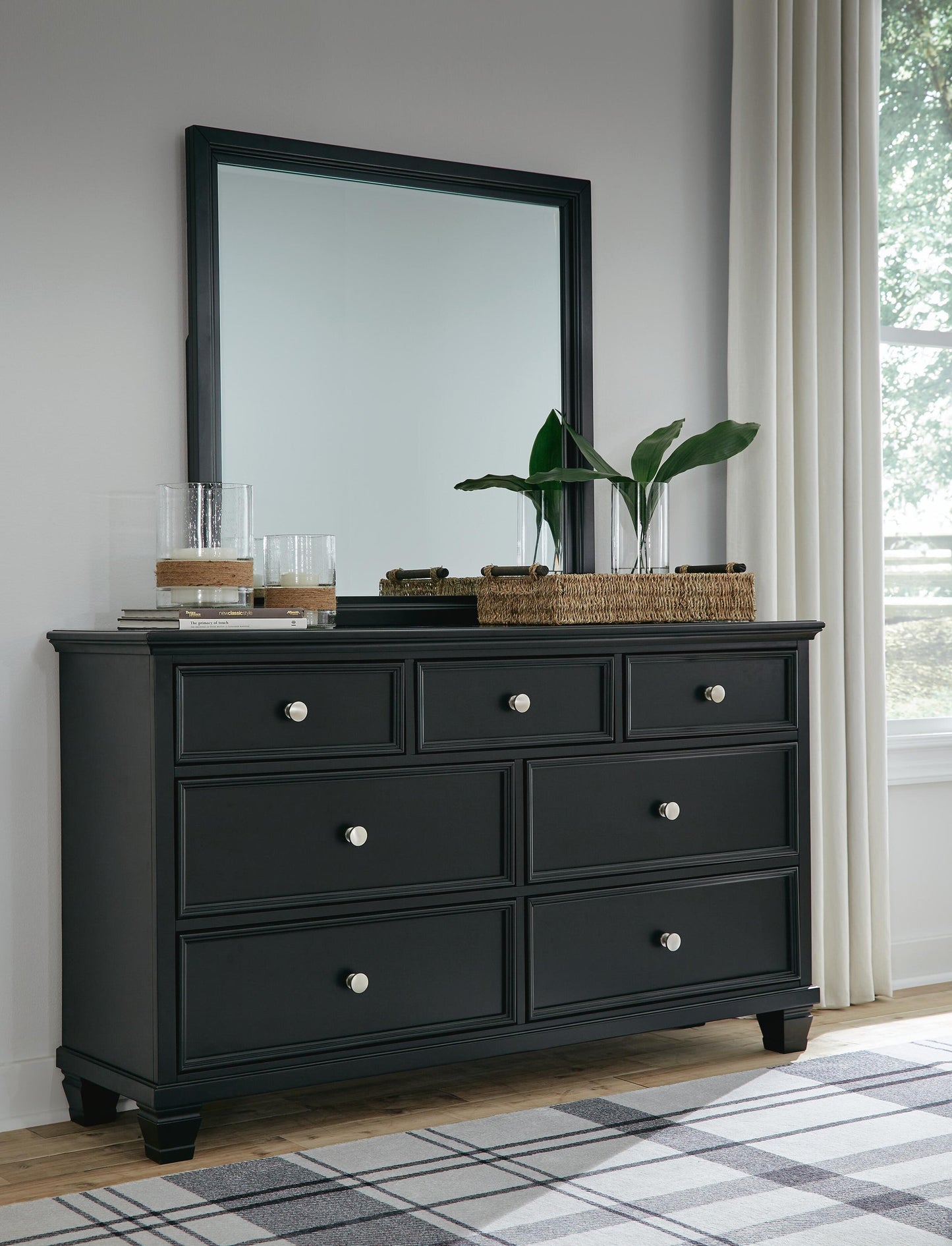 Lanolee Full Panel Storage Bed, Dresser and Mirror