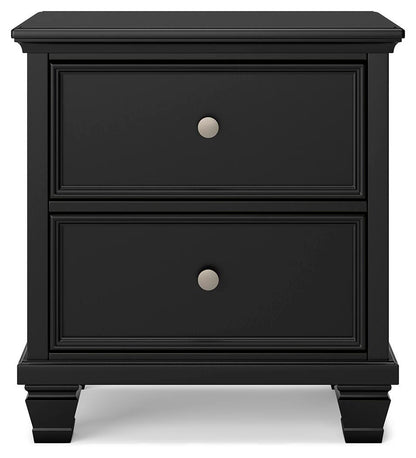 Lanolee California King Panel Storage Bed, Dresser, Mirror and Nightstand