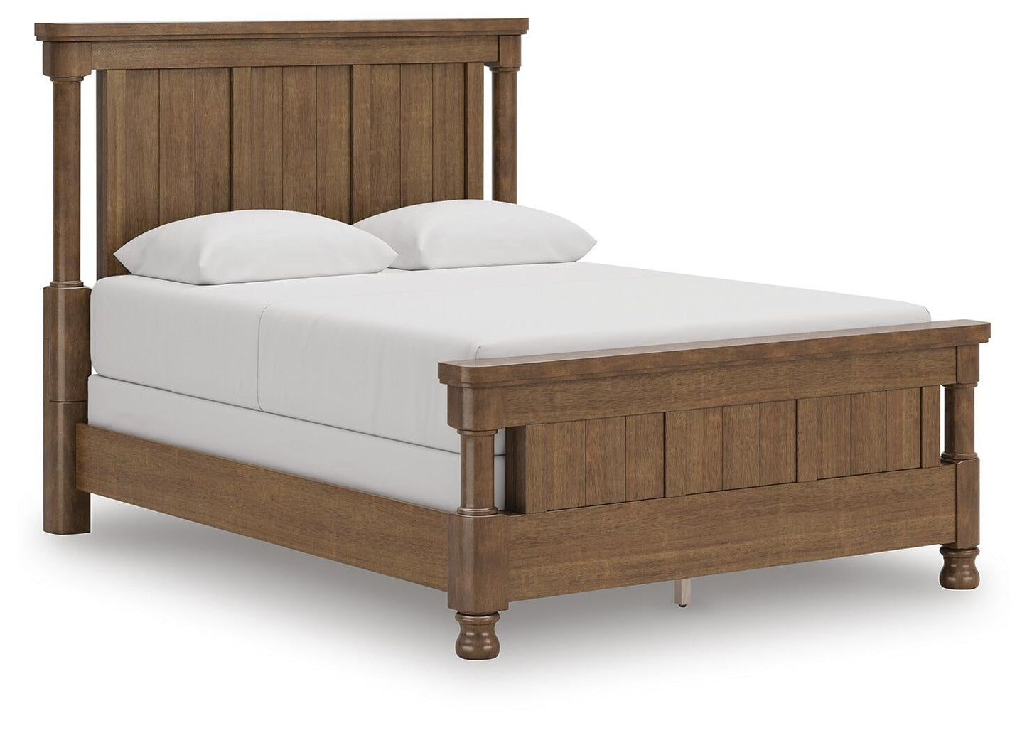 Chadworth Queen Poster Bed with Mirrored Dresser and Nightstand