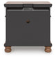 Chadworth Queen Poster Bed with Mirrored Dresser and Nightstand
