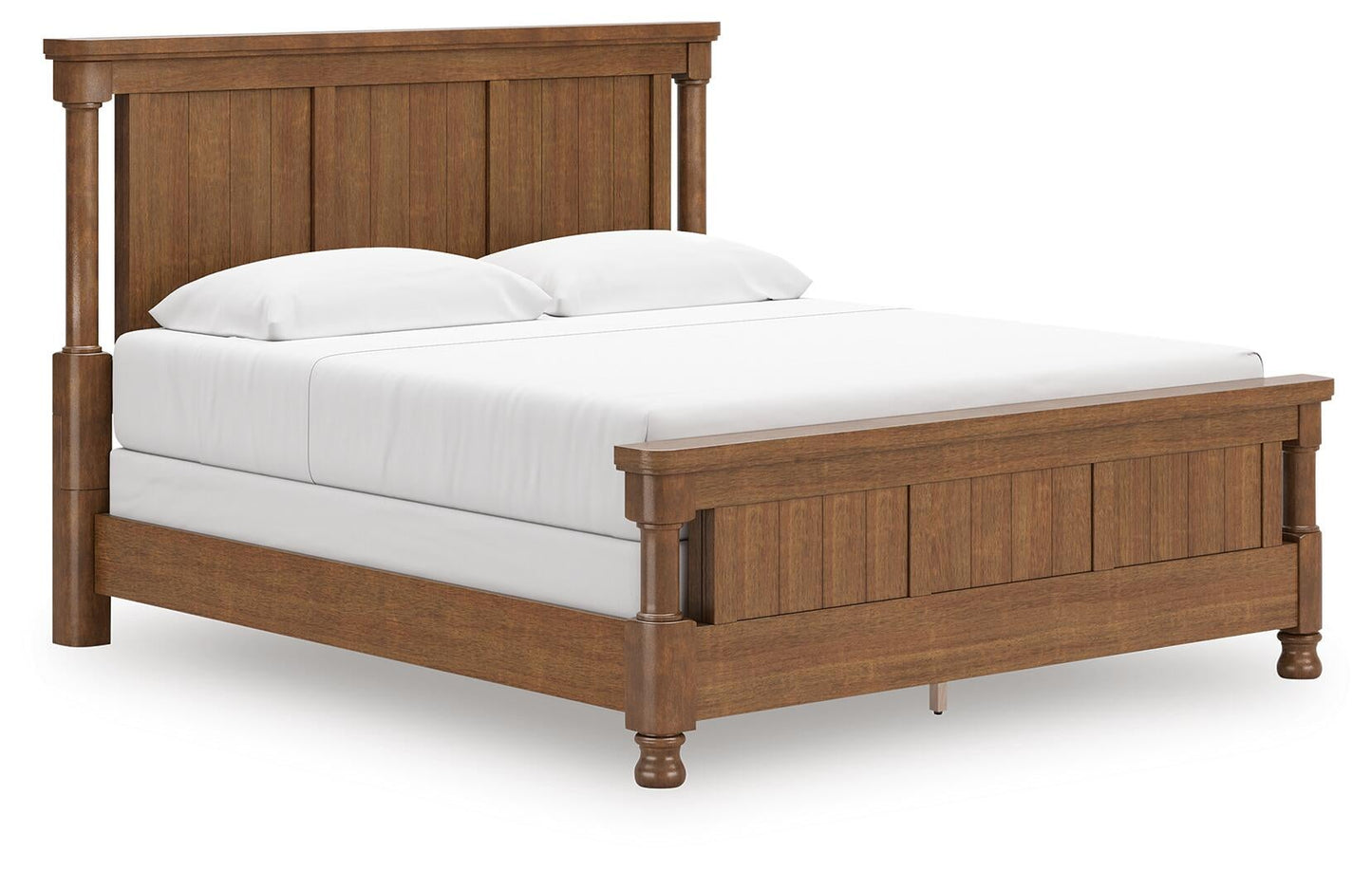 Chadworth King Poster Bed with Mirrored Dresser