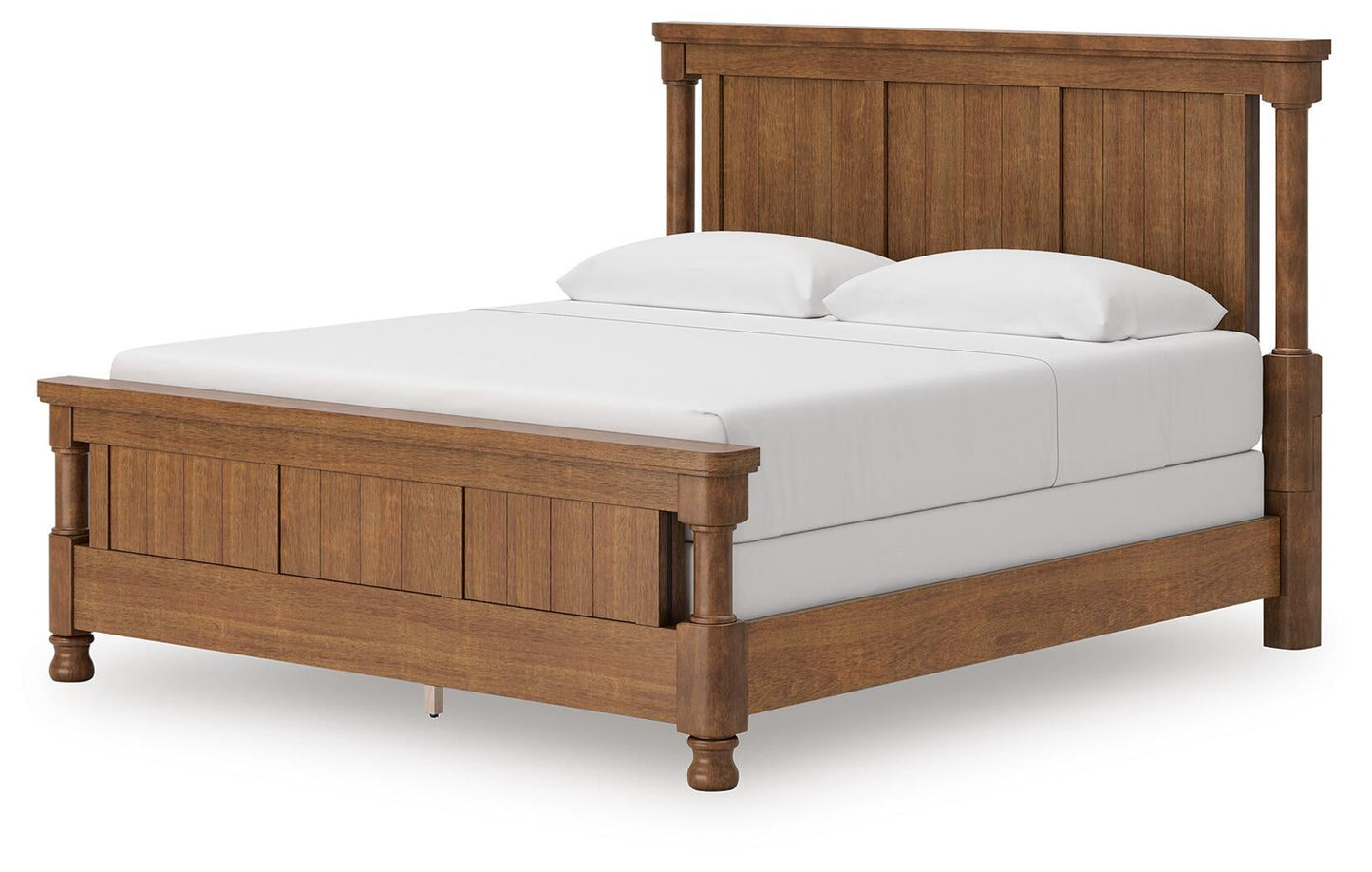 Chadworth King Poster Bed with Mirrored Dresser