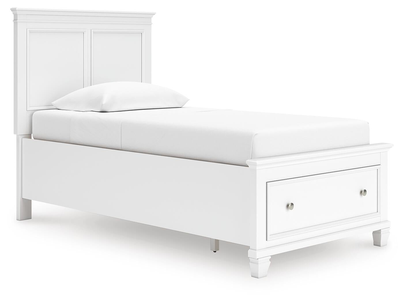 Fortman Twin Panel Storage Bed, Dresser, Mirror and Nightstand