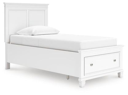 Fortman Twin Panel Storage Bed, Dresser, Mirror and Nightstand