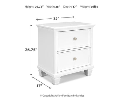Fortman Twin Panel Storage Bed, Dresser, Mirror and Nightstand