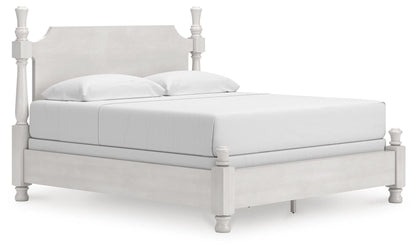 Chadworth King Poster Bed, Dresser, Mirror and Nightstand