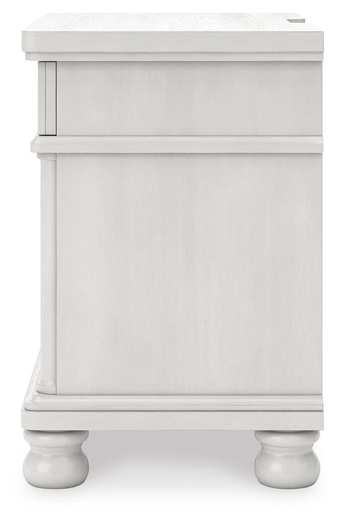 Chadworth King Poster Bed, Dresser, Mirror and Nightstand