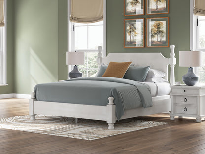 Chadworth King Poster Bed, Dresser, Mirror and Nightstand