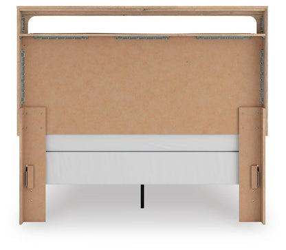Hollymount Queen Upholstered Panel Bed, Dresser, Mirror and Nightstand