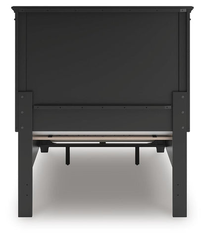 Lanolee Twin Panel Storage Bed, Dresser and Mirror
