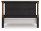 Chadworth California King Poster Bed with Mirrored Dresser