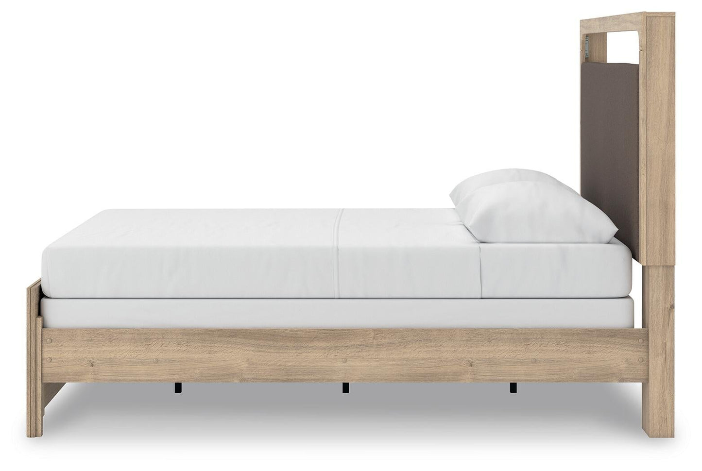 Hollymount Queen Upholstered Panel Bed, Dresser and Mirror