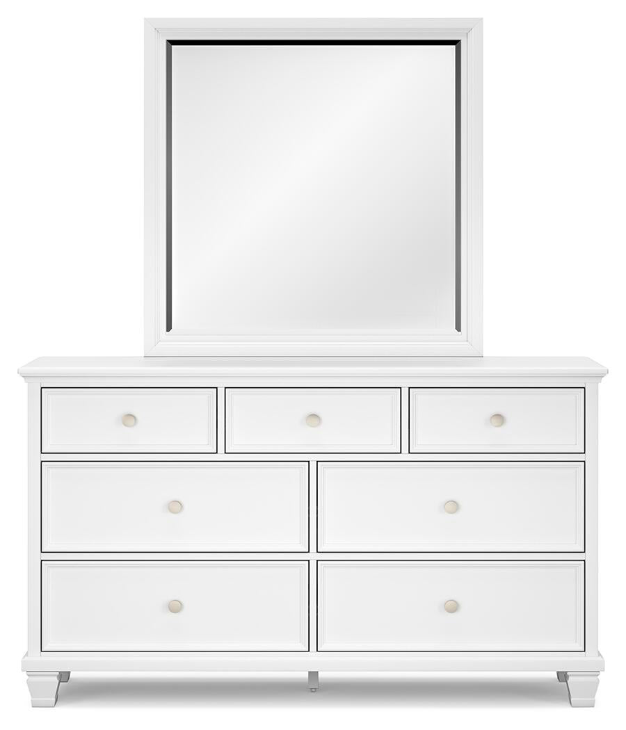Fortman Twin Panel Storage Bed, Dresser and Mirror