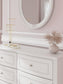 Maylilly Twin Upholstered Panel Storage Bed, Dresser and Mirror