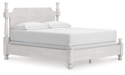 Chadworth California King Poster Bed, Dresser, Mirror and Nightstand