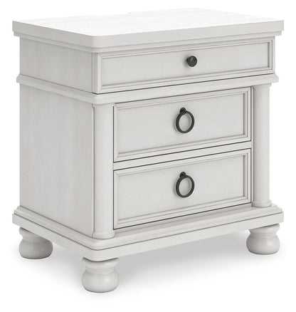 Chadworth California King Poster Bed, Dresser, Mirror and Nightstand