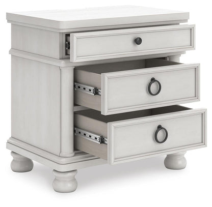 Chadworth California King Poster Bed, Dresser, Mirror and Nightstand