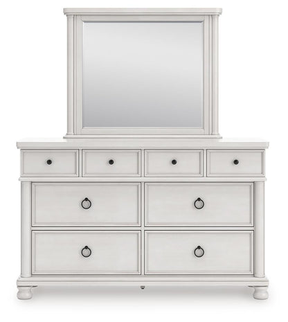 Chadworth Queen Poster Bed, Dresser and Mirror