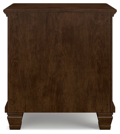 Danabrin California King Panel Storage Bed, Dresser, Mirror and Nightstand