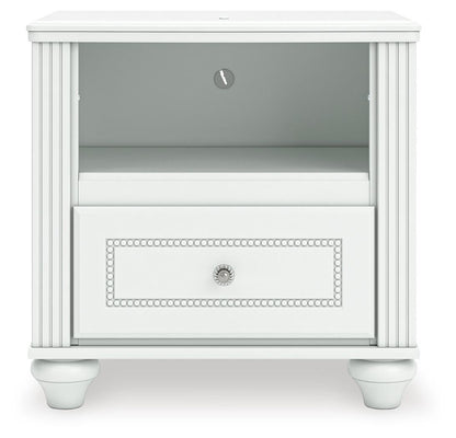 Maylilly Full Upholstered Panel Storage Bed, Dresser, Mirror and Nightstand